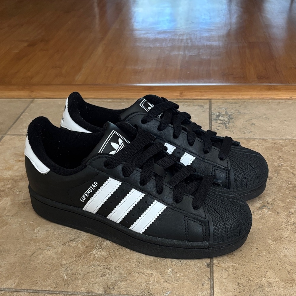 Super star II Adidas in Black/White